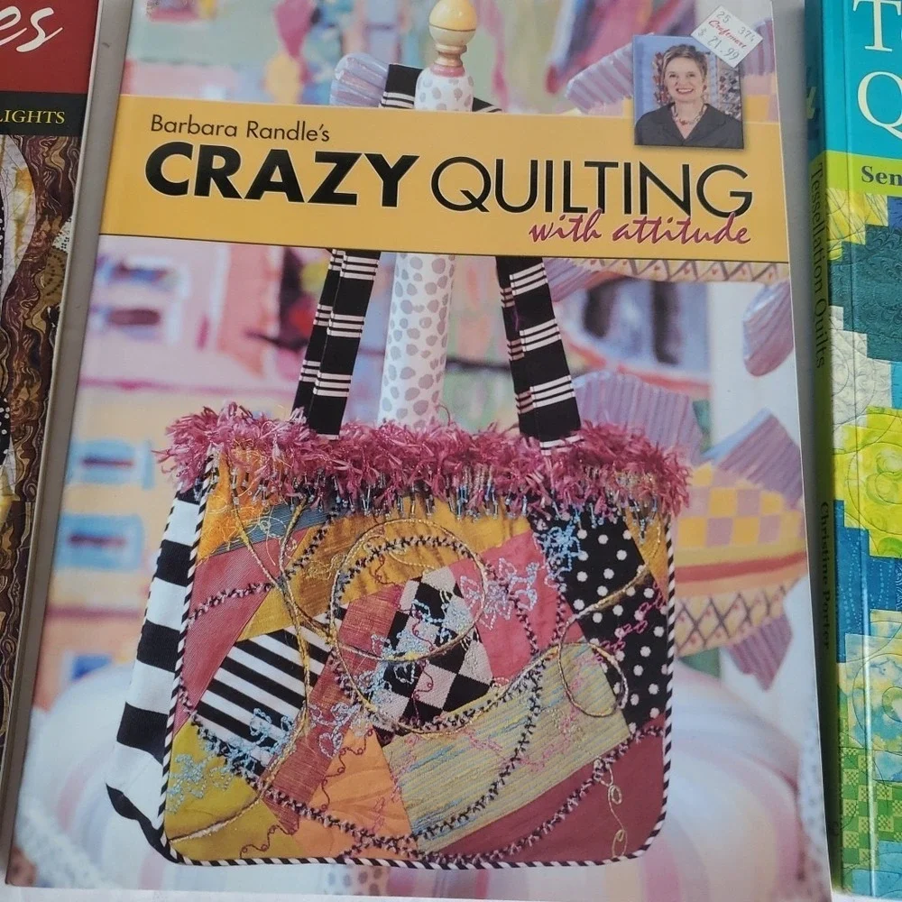 Tessellations Quilts Christine Porter Crazy‎ Quilting Barbara Randalls Lot 6